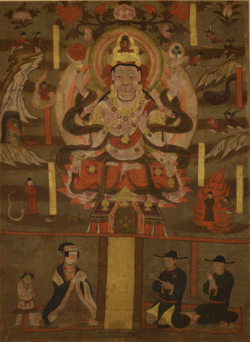 22b Avalokiteśvara Paintings with Donors