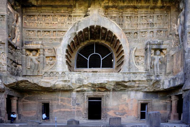 Cave 26, Exterior of Chaitya Hall