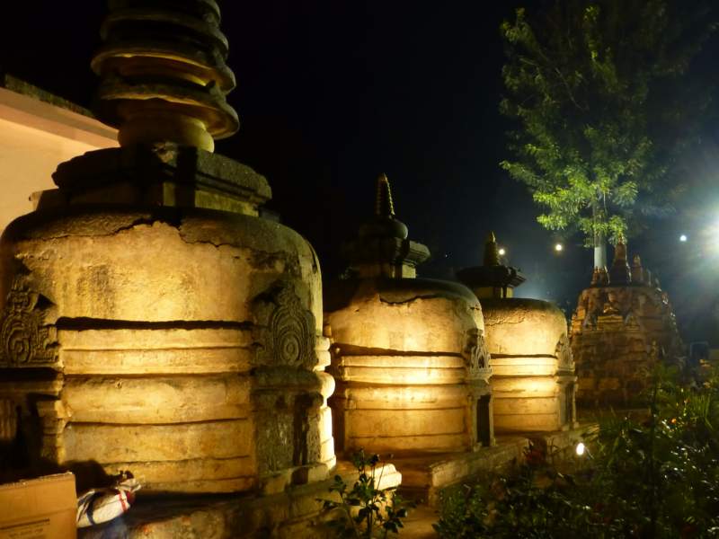 Stupas at Night