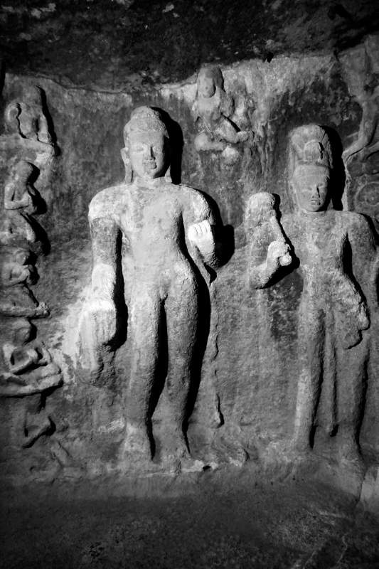 Cave 2, Walking Buddha with Bodhisattva