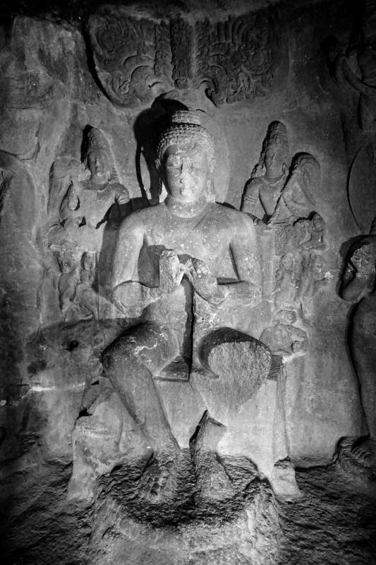 Cave 3, Buddha sitting with Legs Down