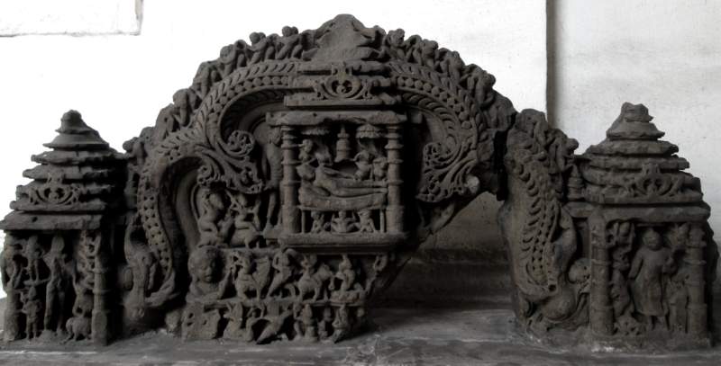 144 Architrave, Buddha's Life, 6c, Sarnath