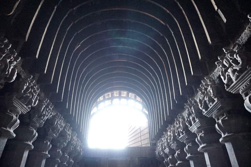 Capitals in Chaitya Hall