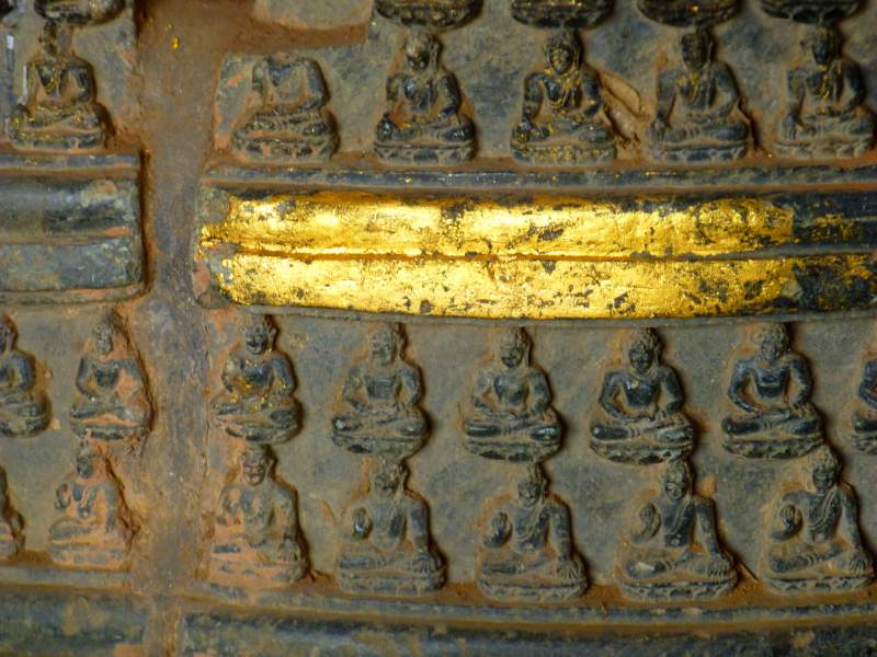 Votive Stupa with Gold Leaf