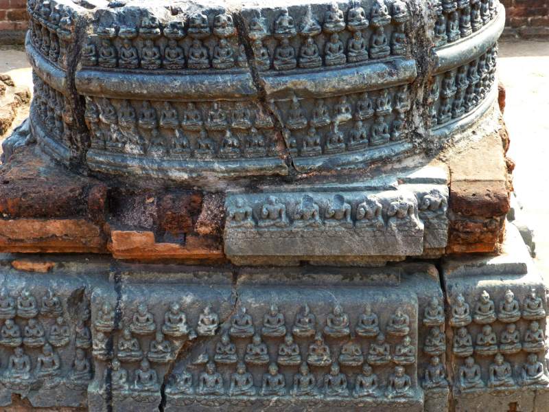 Broken Sections of Votive Stupas