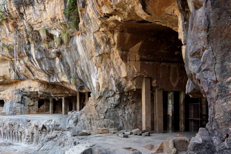 Chaitya Hall, with new Pillars