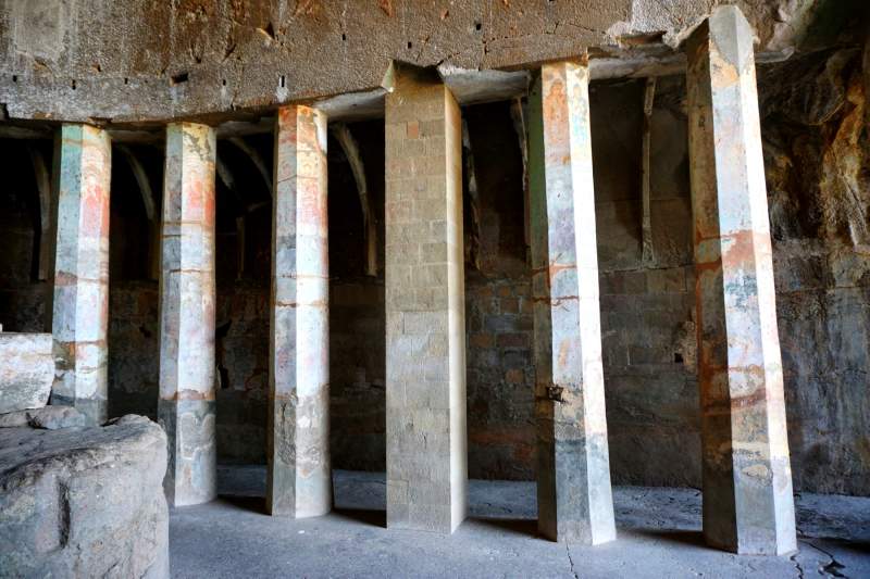 Pillars showing Paintings