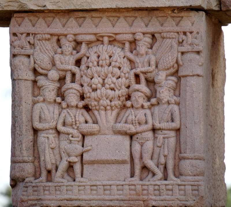 Bodhi Tree and Worshippers