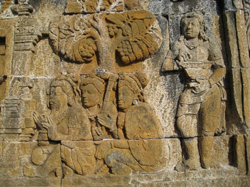 King Suddhodana and Queen Maya, Court Musicians (detail)