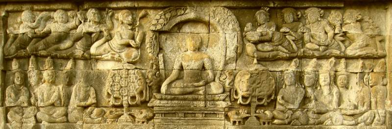 The Bodhisattva attains Awakening and becomes the Buddha