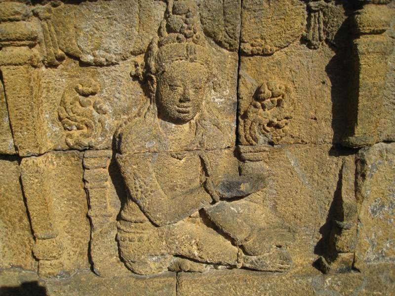 Divyavadana, East Wall, Panel 7 of 120, Sudhana and Manohara (detail, centre)