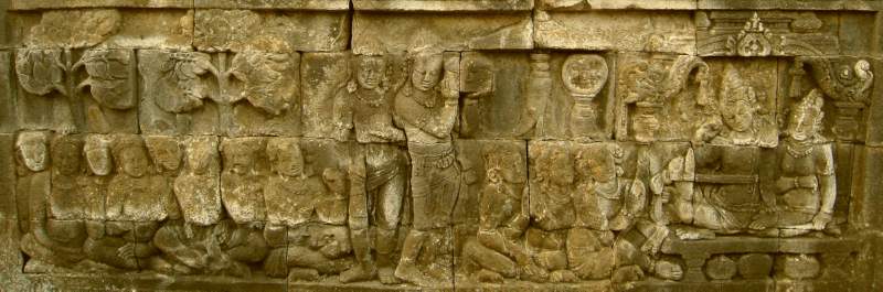 Divyavadana, West Wall, Panel 68 of 120, Rudrayana