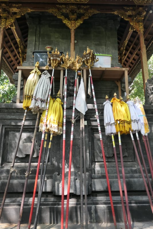 034 Umbrellas behind Shrine