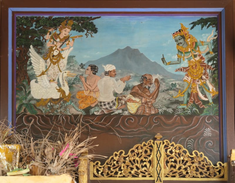 047 Painting of Villagers worshipping the Gods