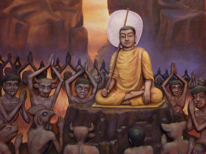 Phra Malai Teaching in Hell