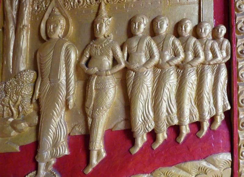 Buddha, Nanda and Monks