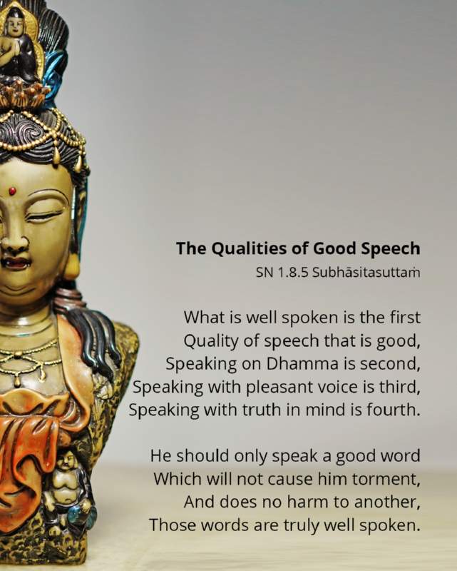 220 The Qualities of Good Speech