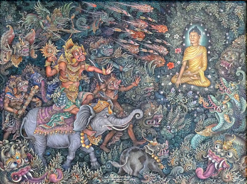 007 The Attack of Māra by Pande Ketut Bawa