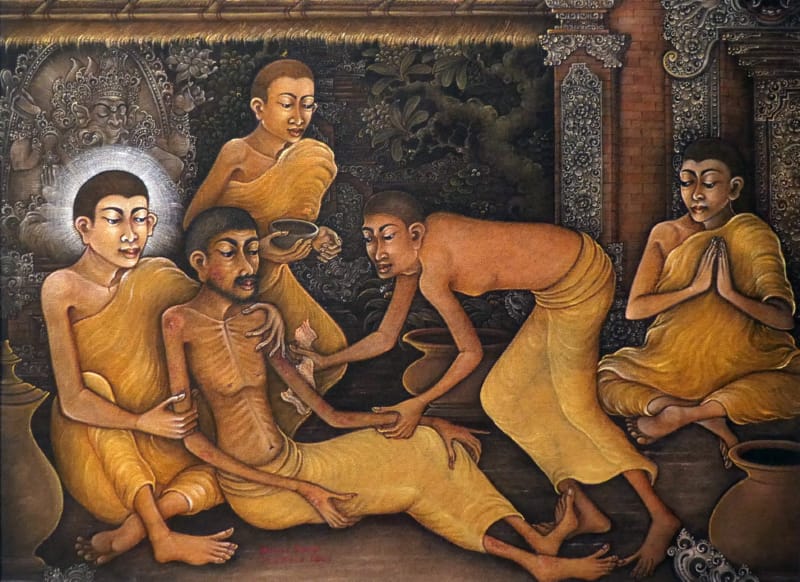 019 Buddha helps the Sick Monk by I Ketut Sarbi