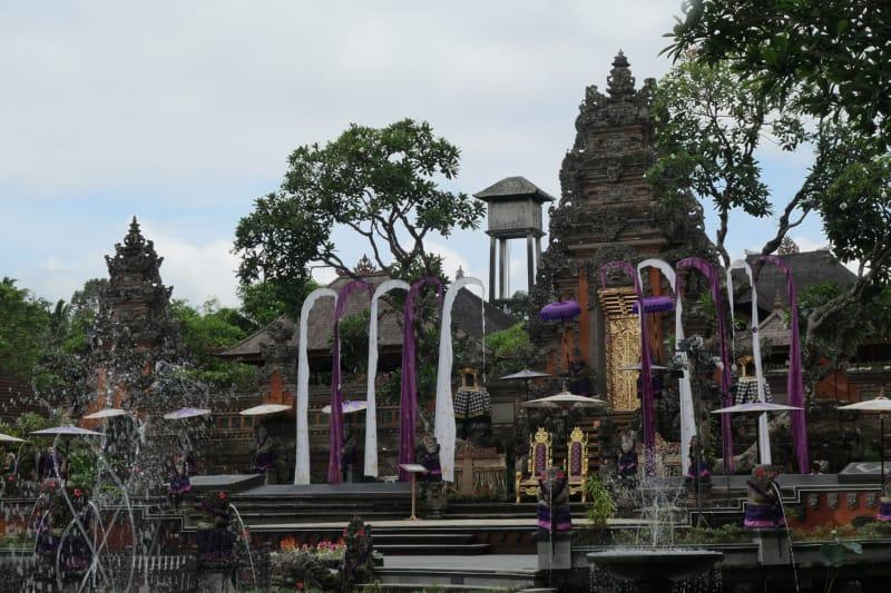 Saraswati Temple in Background