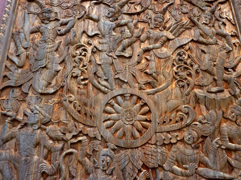 Large Carving on Wall