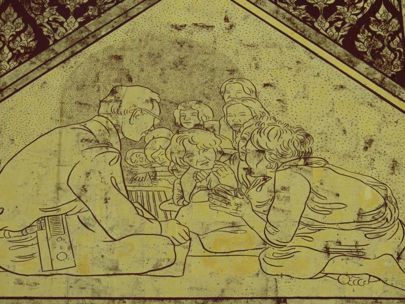 King with Children