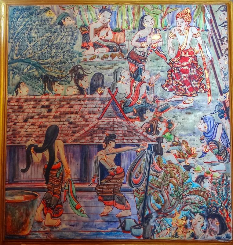 Phra Mangrai hears from merchants about the riches of Haripunchai