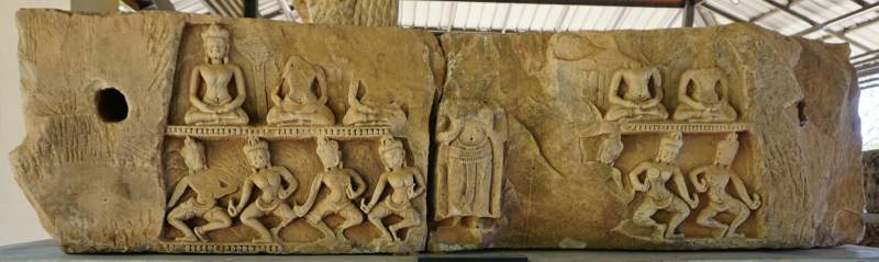 033 Buddha and Apsaras, Phimai, 12th