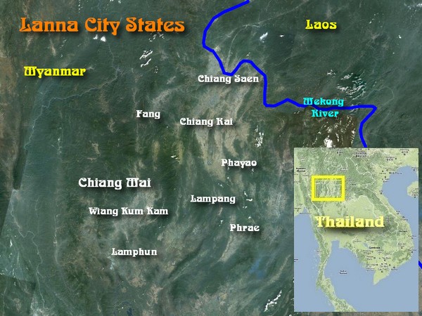 Map of Lanna