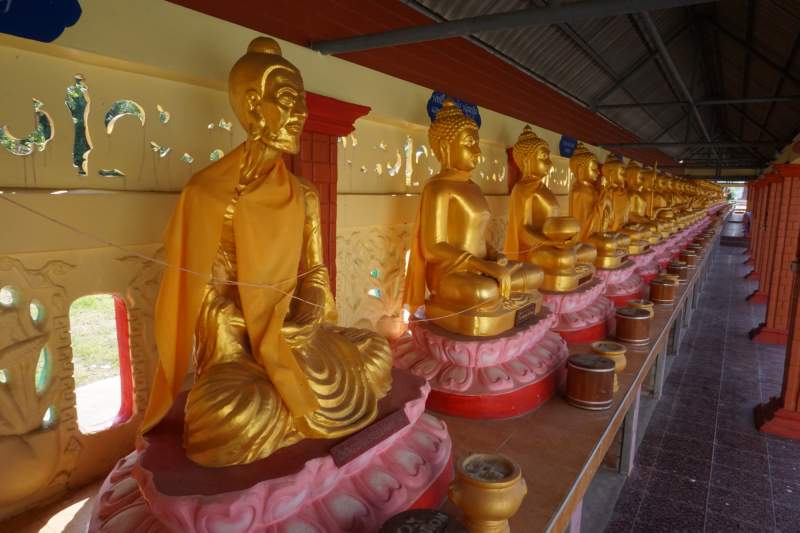 Rows of Buddhas